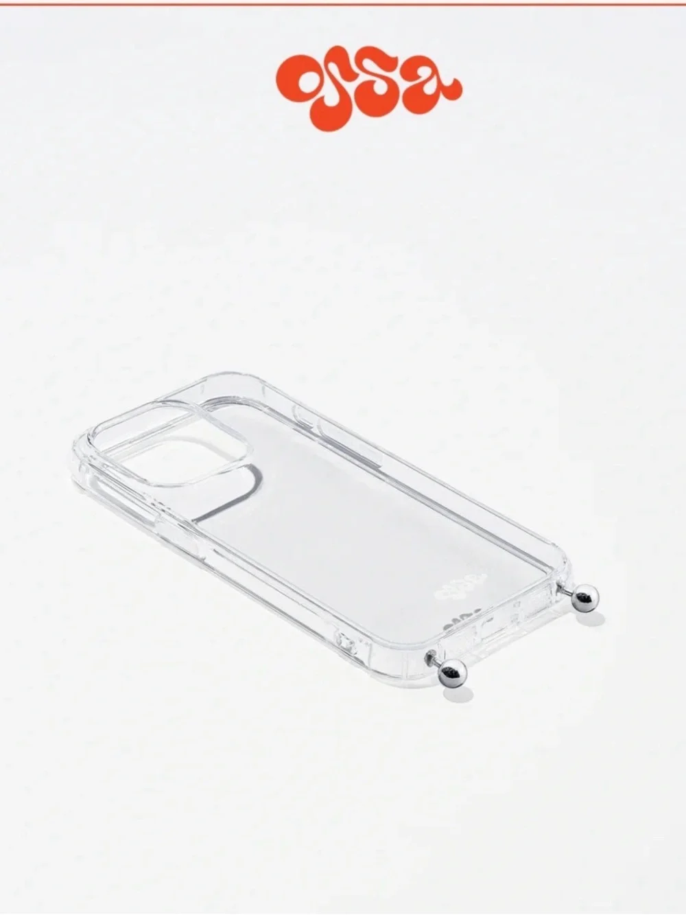 Ossa Transparent iPhone Case with Ball Stud Connection Feature for iPhone 16 Pro